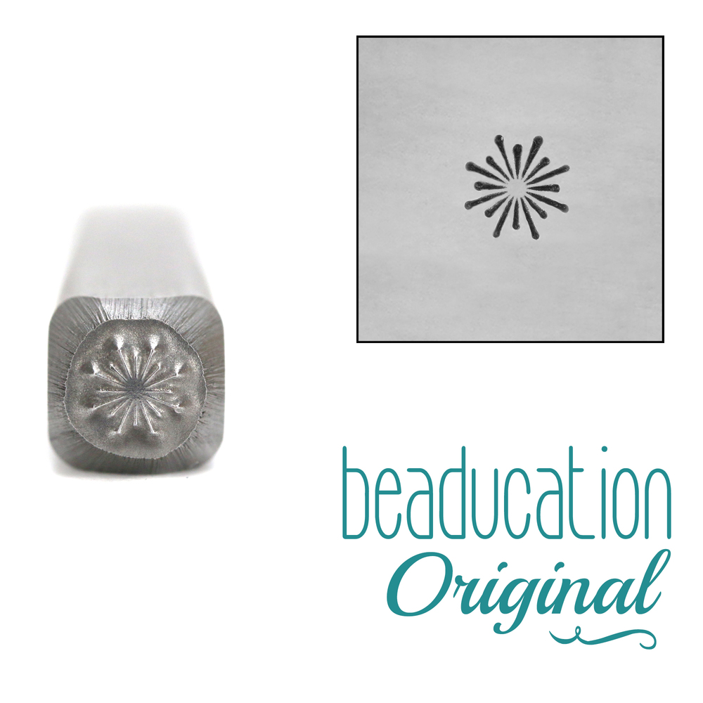 Metal Stamping Tools Simple Firework Burst Metal Design Stamp, 3mm - Beaducation Original